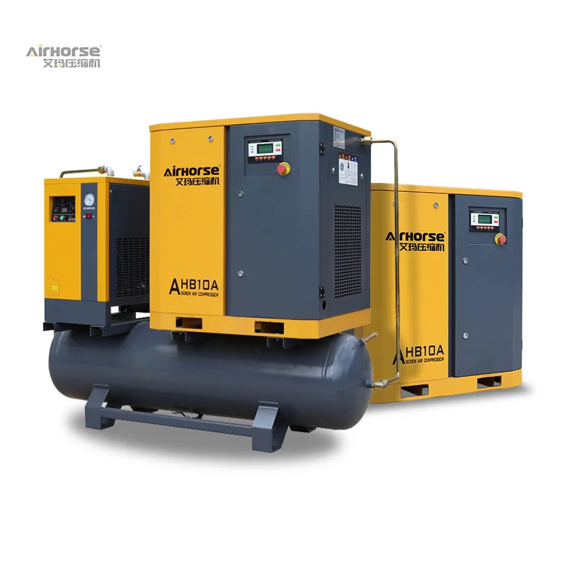 10hp 22kw 30hp Industrial for Stationary Air Compressor Air Cooled with Engine and Bearing CE ASME Certificate