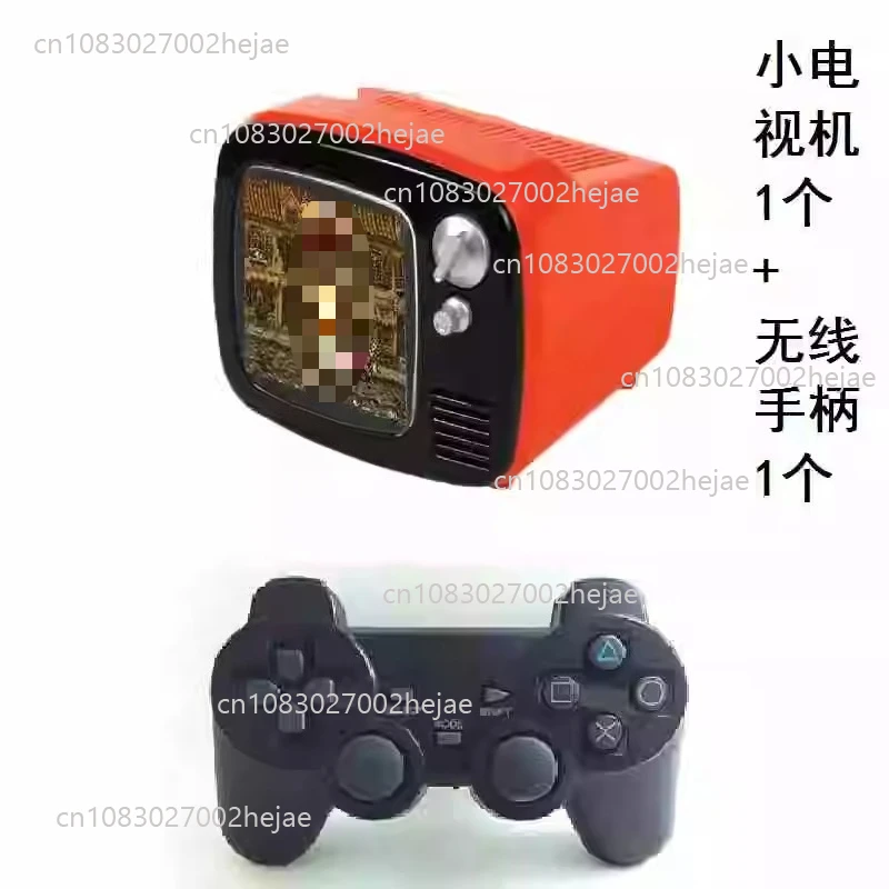 16GB レトロスマートミニテレビ、リモコン付き、ゲームや動画