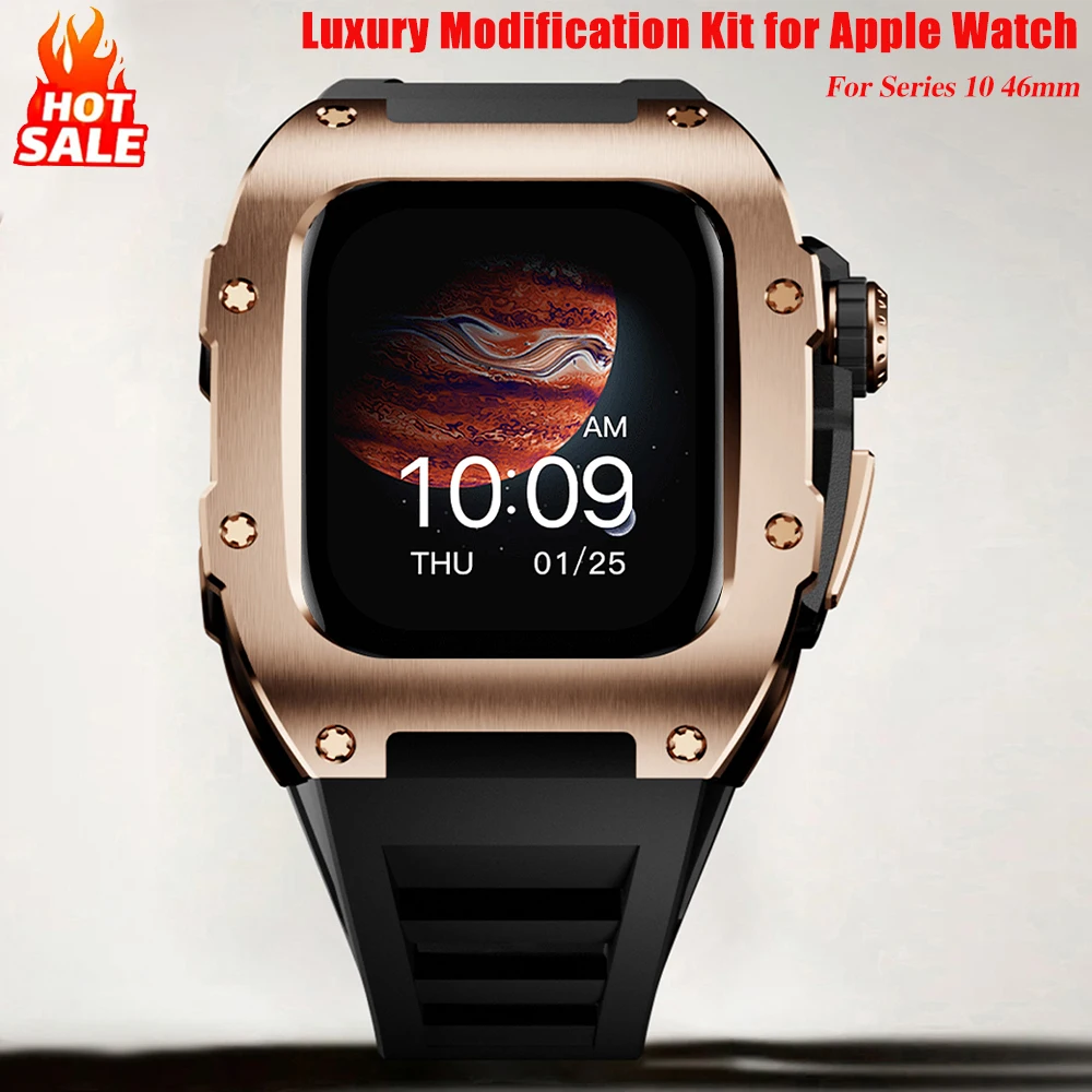 kit-di-modifica-per-apple-watch-series-10-46mm-custodia-protettiva-di-lusso-in-acciaio-inossidabile-cinturino-in-caucciu-accessori-per-cinturini-iwatch