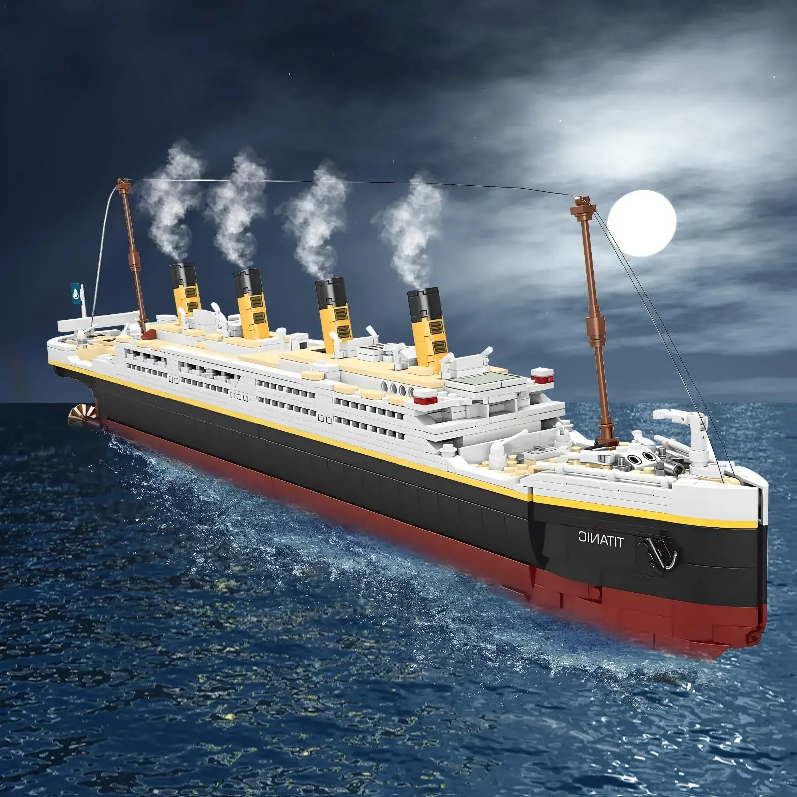 MOC Titanic Cruise Boat Sunshine importer décennie ks Sets,City Model, DIY Toy Toys for Children, Creative, 2 en 1, 2022Pcs