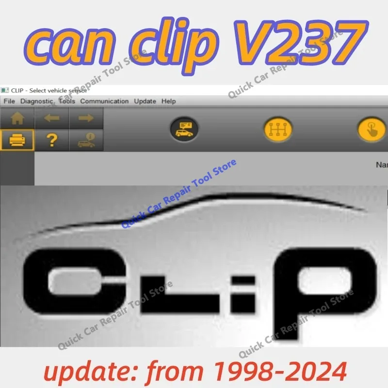 Software 2026 Newest Can Clip V237 with crack free keygen for Rena-ult OBD2 Diagnostic Pin Extractor updata 1998-2023 year cars