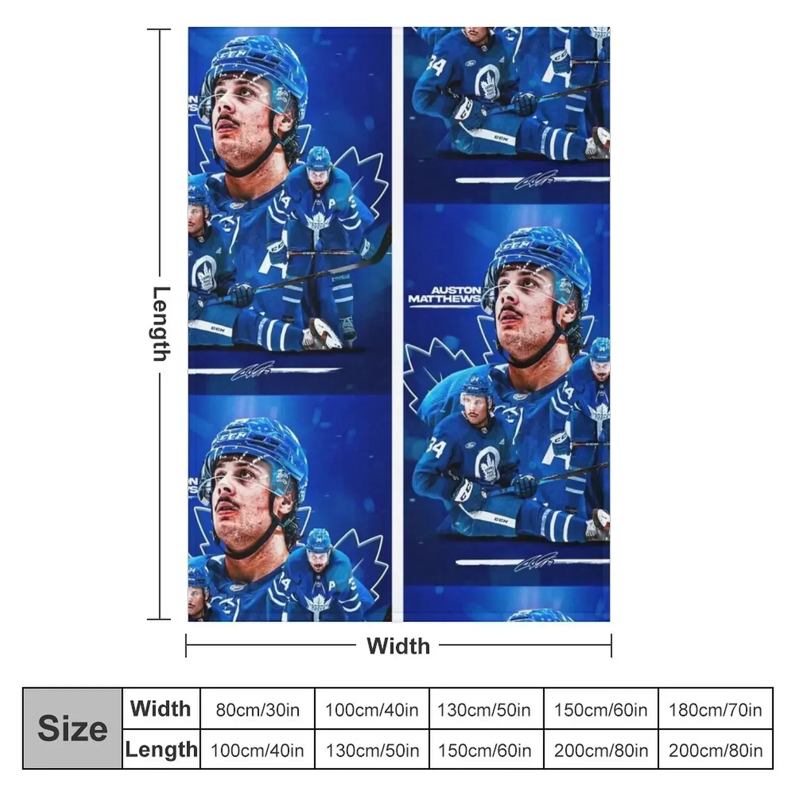 Auston Matthews Throw Blanket christmas decoration Furry warm for winter For Sofa Thin Thin Decorative Beds Blankets