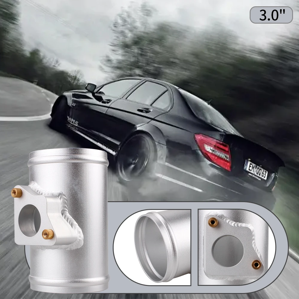 ZSRacing New 2.5"/2.75"/3" Aluminum Car Air Flow Meter Base Air Intake Sensor Mount Adapter For Toyota Mazda Subaru Honda MAF005 - Image 2