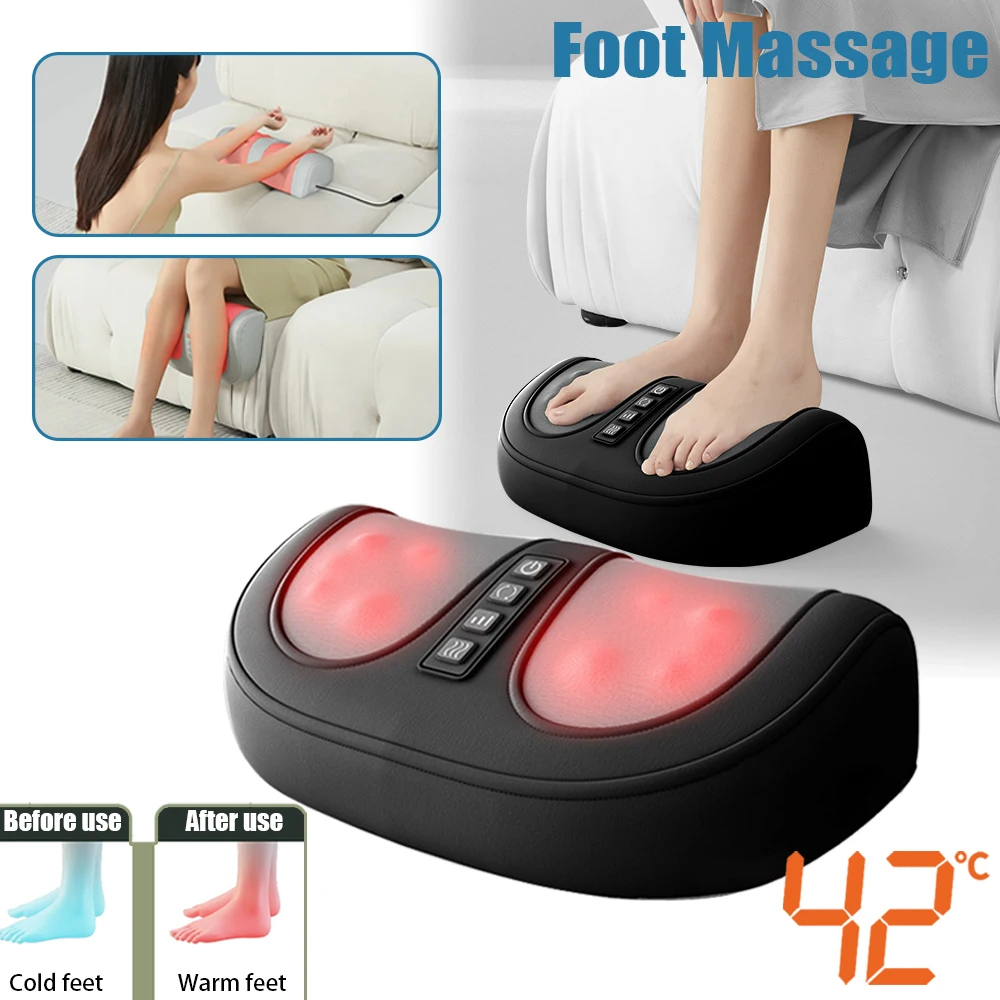 

Электрический массажер для ног, горячая компрессия, разминающий ролик шиацу, расслабление мышц икры, тепловая терапия для ног, антицеллюлитный массажер