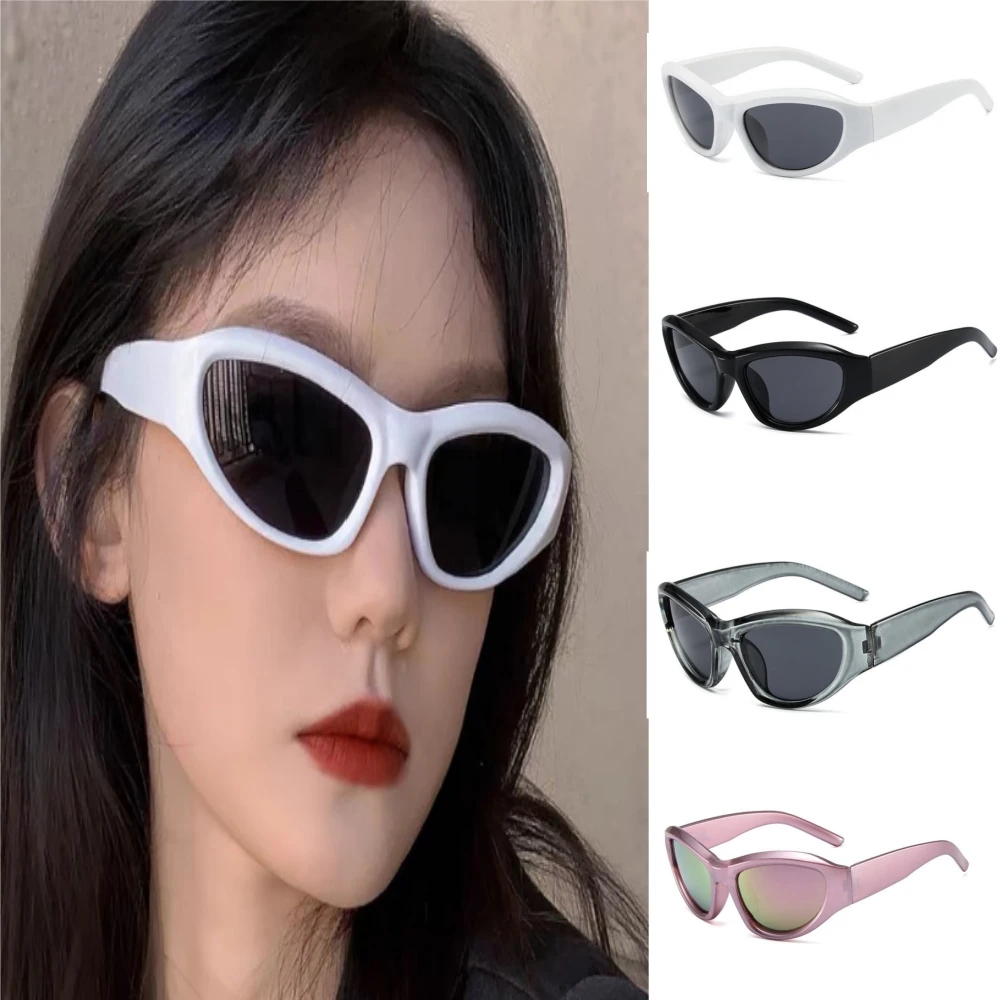 New Sports Y2K Punk Sunglasses Women Brand Designer Square Goggle Men Luxury Sun Glasses UV400 Colorful Mirror Fashion Eyewear