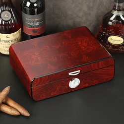 GALINER Cedar Wood Humidor Cigar Box Large Capacity Home Cigar Humidor Box With Humidifier Hygrometer