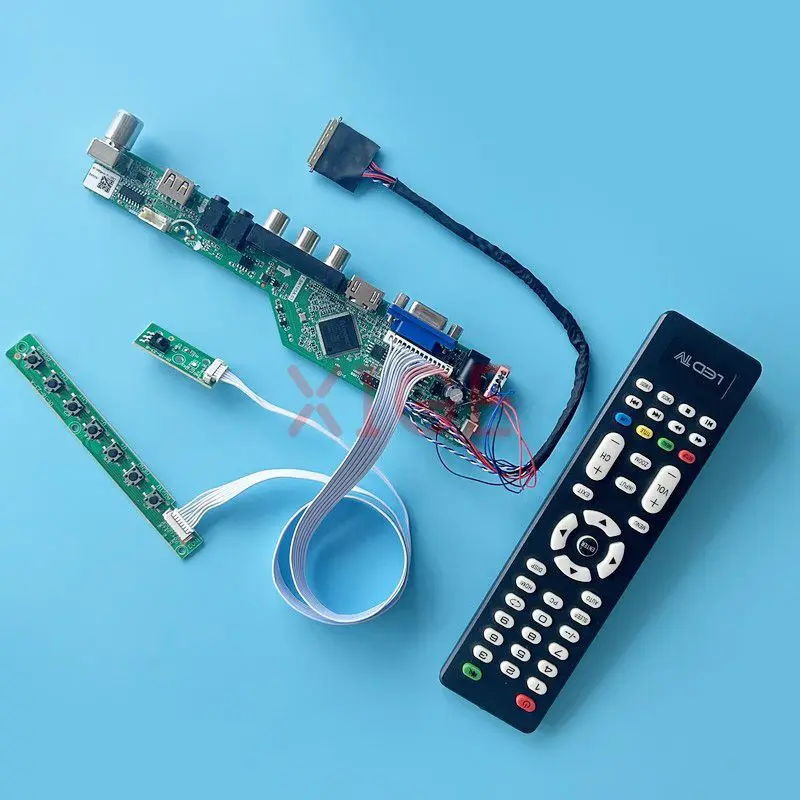 LCD Driver Controller Board Fit B140RW01 B140RW02 B140RW03 Laptop Matrix TV Analog Kit USB+AV+HDMI+VGA LVDS 40-Pin 1600*900 14