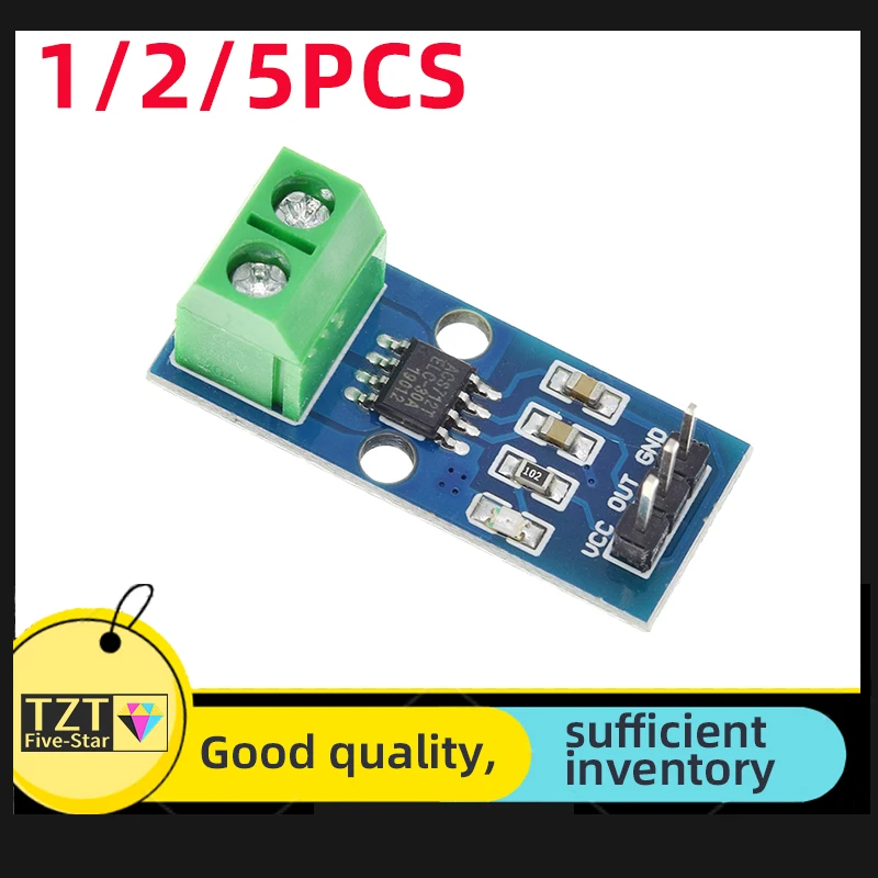 GREATZT 1/2/5PCS ACS712 5A 20A 30A Range Hall Current Sensor Module For Arduino ACS712-30A ACS712-20A