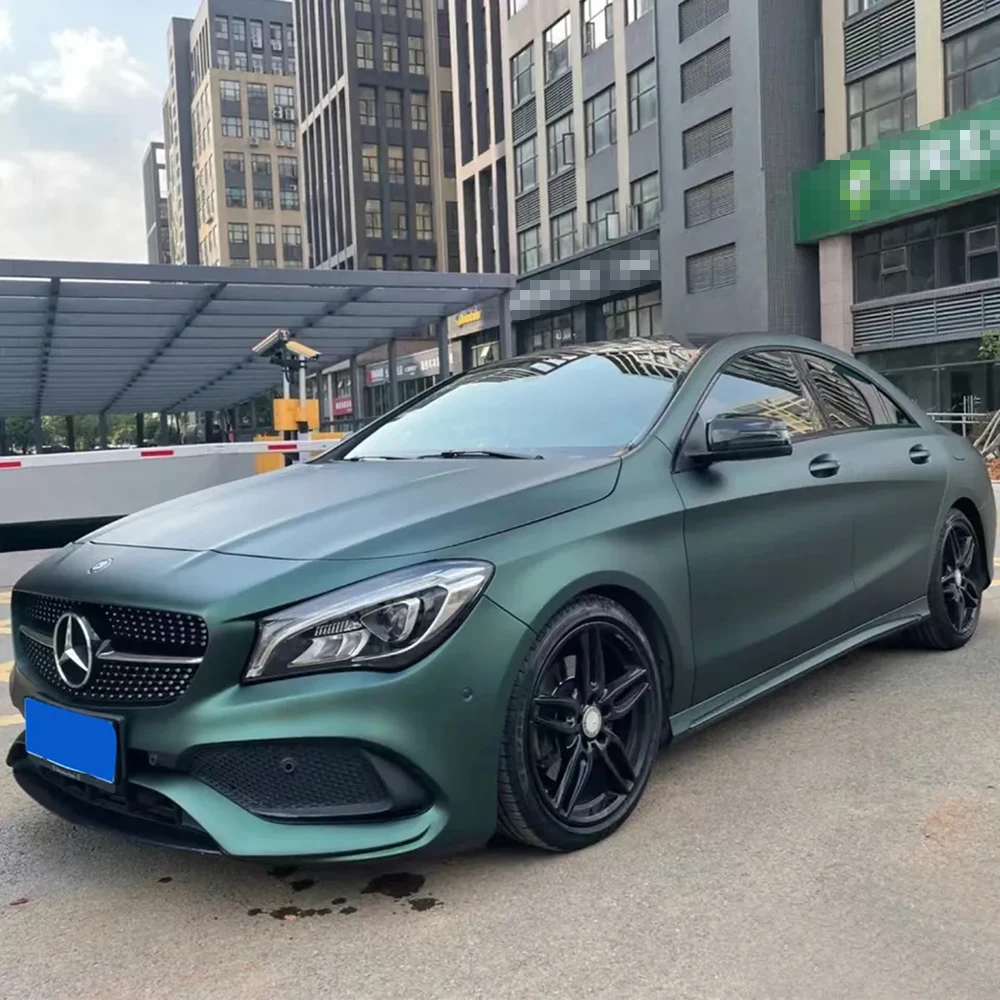 

ICE FILM DARK GREEN 1.52x18m Car Styling Stickers Matte Chrome Vinyl Film PVC Vinyl Wrap Car Body Film for Auto Accessories