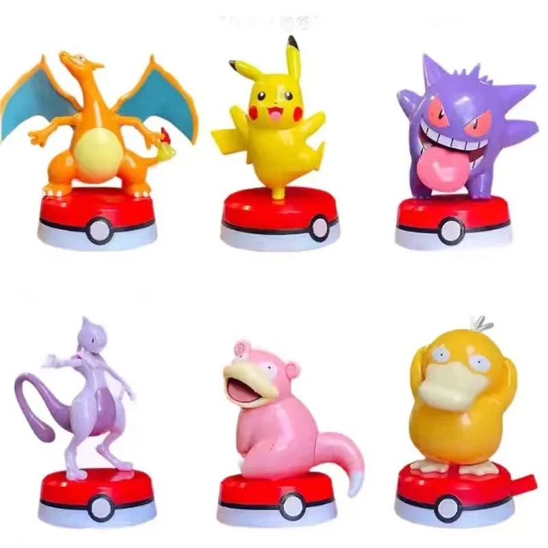 

Authentic Pok é mon Blind Box Transparent Box Pikachu CHARIZARD Doll Figurines Desktop Ornaments Children's Toys Birthday Gifts