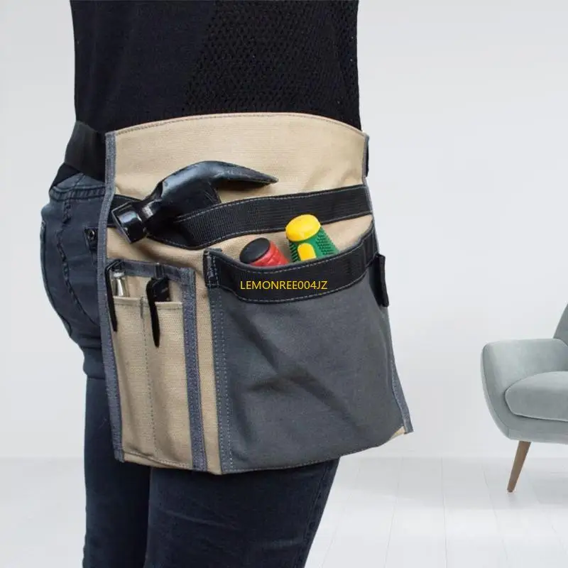 E7CD Tool Belt Pockets Tool Belts for Men Adjustable Tool Belt for Electrician