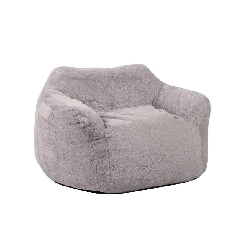 Handcrafted Modern Waterproof Velvet Upholstery Bean Bag Chairs for Adults with Adjustable Height and Shredded Sponge Filling