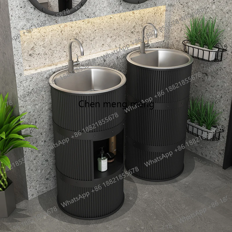 

Wrought iron wash basin retro industrial air oil drum creative bathroom washbasin toilet personalized washbasin washbasin