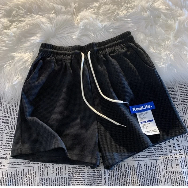 Plones Cortos de Cintura Alta y Pierna Ancha para Mujer, Estilo Deportivo Informal, Estilo Coreano, Nuevo Diseño de Veran...