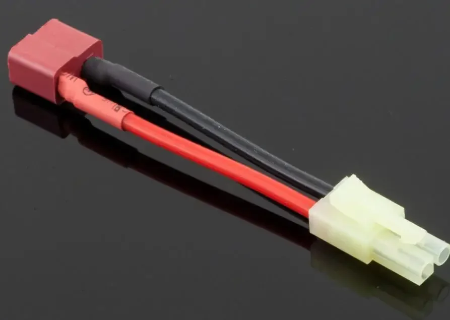 Mini small Tamiya Male to Female T Plug Deans' Style Adapter 16awg Wire Universal Charging for battery charger ESC RC model Car