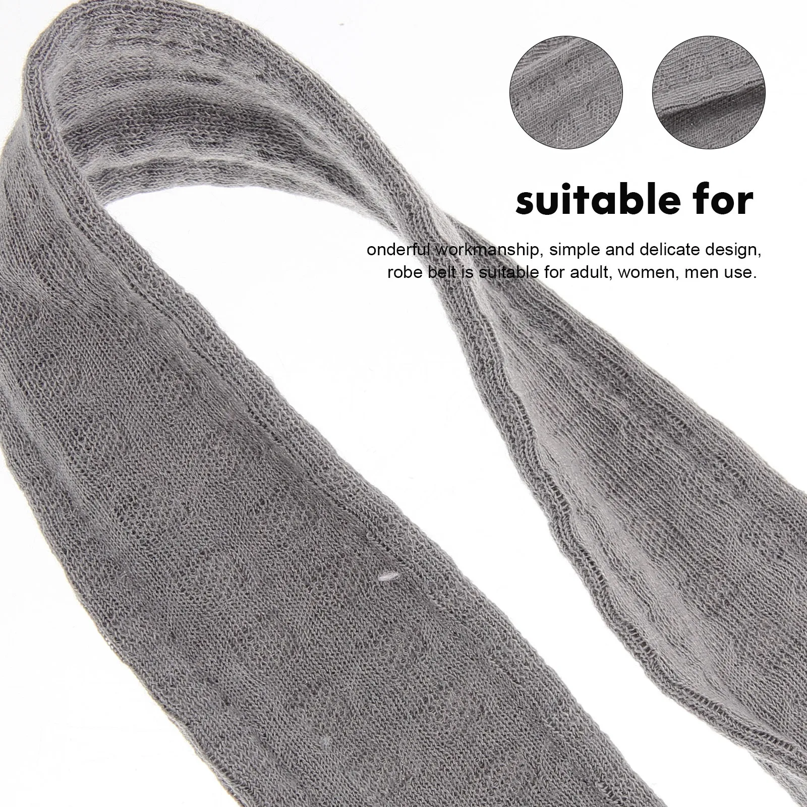 

Bathrobe Belt Replacement Soft Flannel Robe Waist Belt for Hotel Home Use Comfortable Sturdy Robe Tie Bathrobe Tie Waist