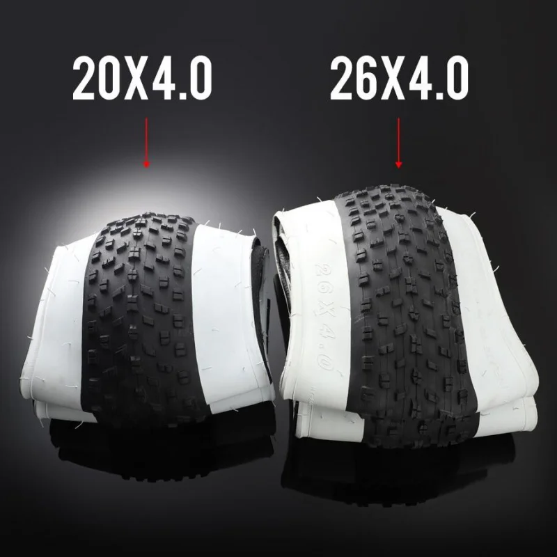 HONGYANG 20x4.0 26X4.0 Fat E-cover Tire 20inch 26X4.0 Snow Tire 30TPI 20x4.0 Foldable Fold Cat Pie & Tube Ebike MTB Bicycle Tire