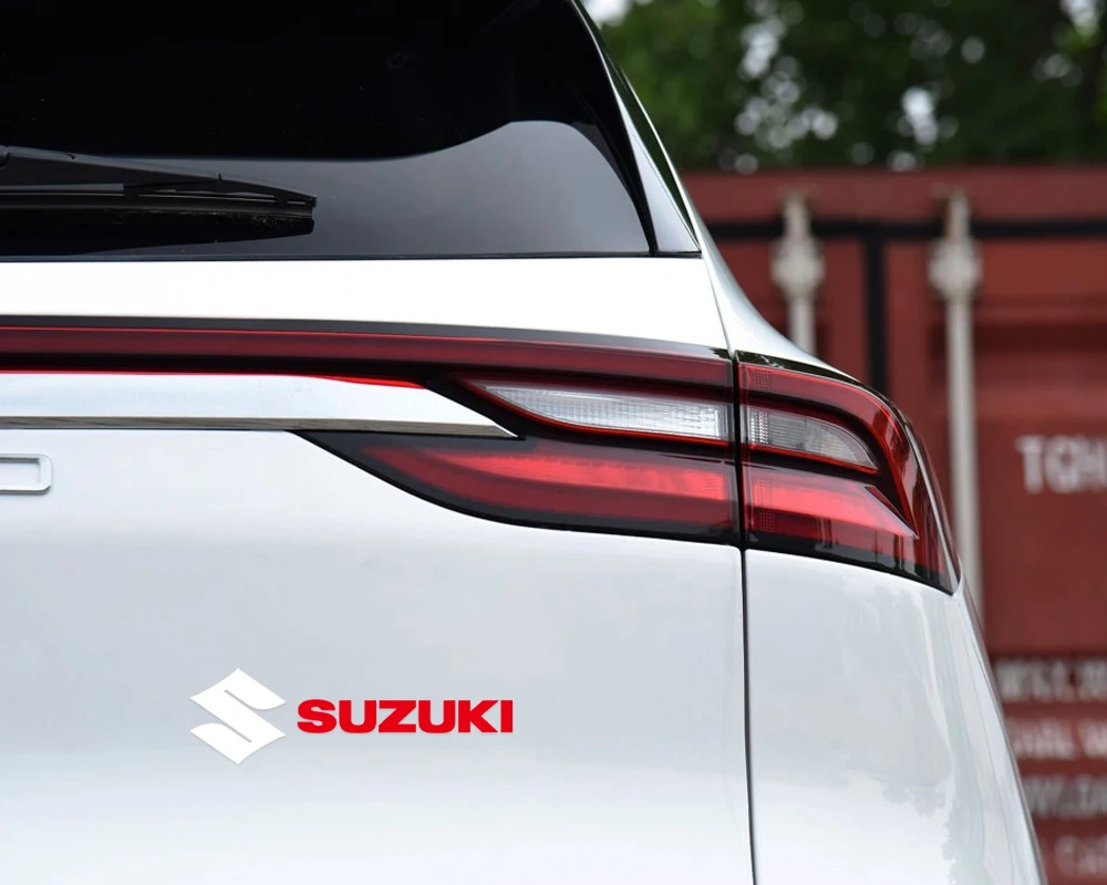 Fashion PVC Car Sticker Body RS Logo Door Window Side Fender Rear Trunk Decal Center Cover For Suzuki Swift SX4 Jimny GXS Baleno - view 2