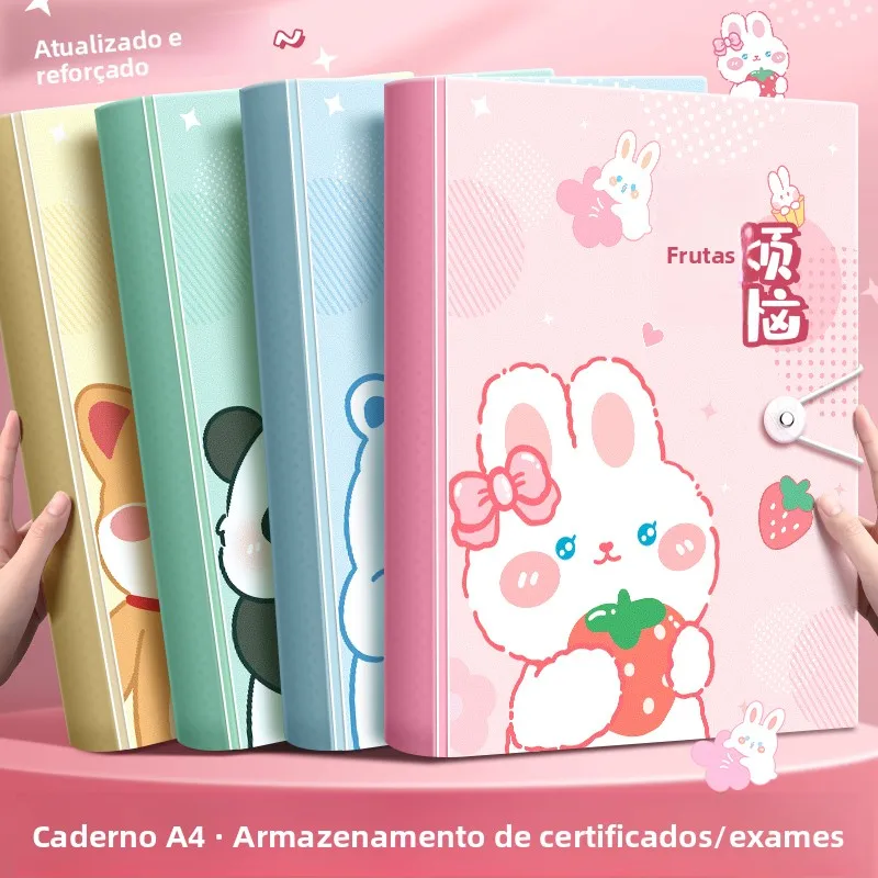 thickened-a4-file-folder-student-test-paper-storage-bag-multi-layer-music-score-clip-transparent-index-card-holder-for-elemen