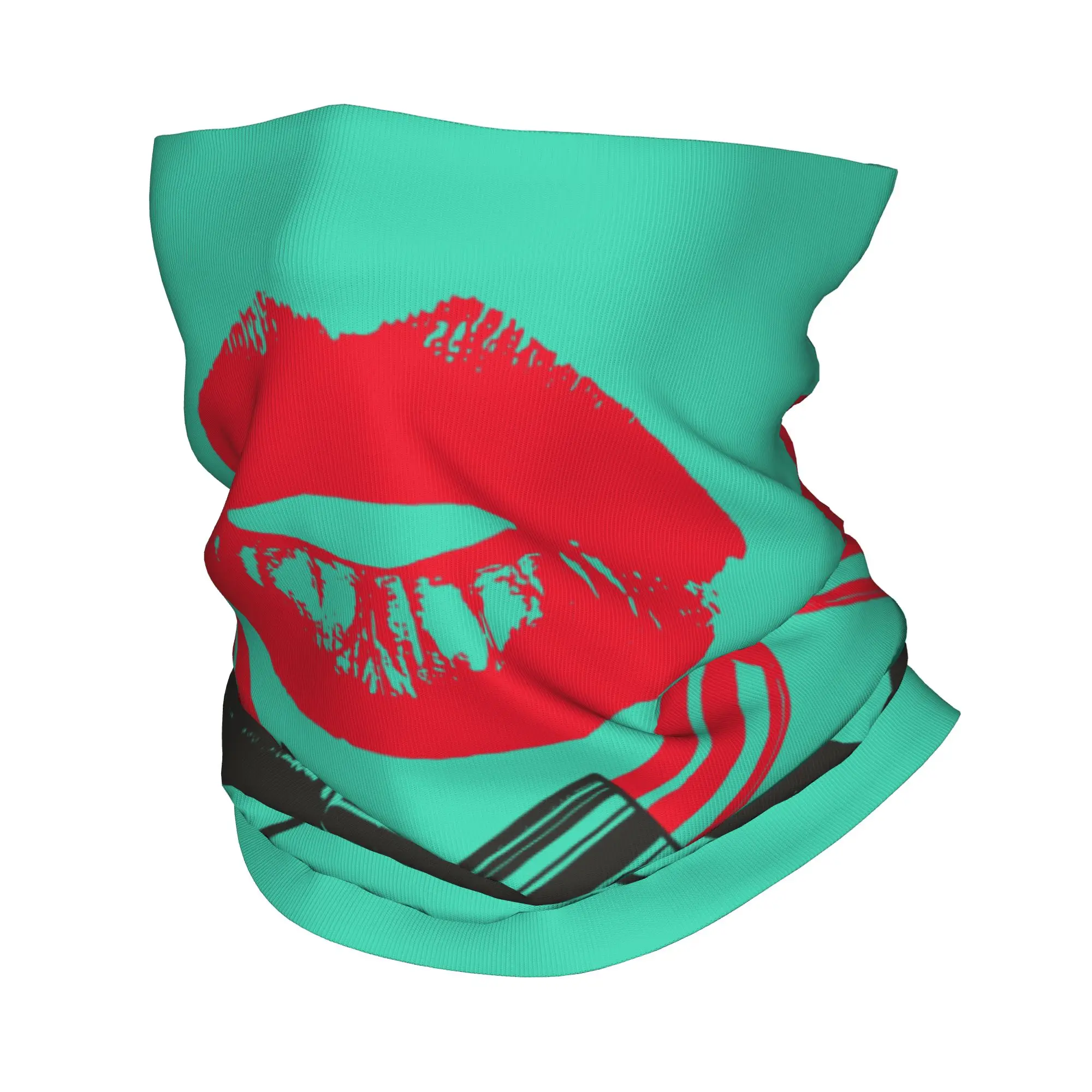 

Custom Jolly Lips Bandana Winter Neck Warmer Women Windproof Wrap Face Scarf for Ski Lipstick Kiss Sexy Mouth Gaiter Headband
