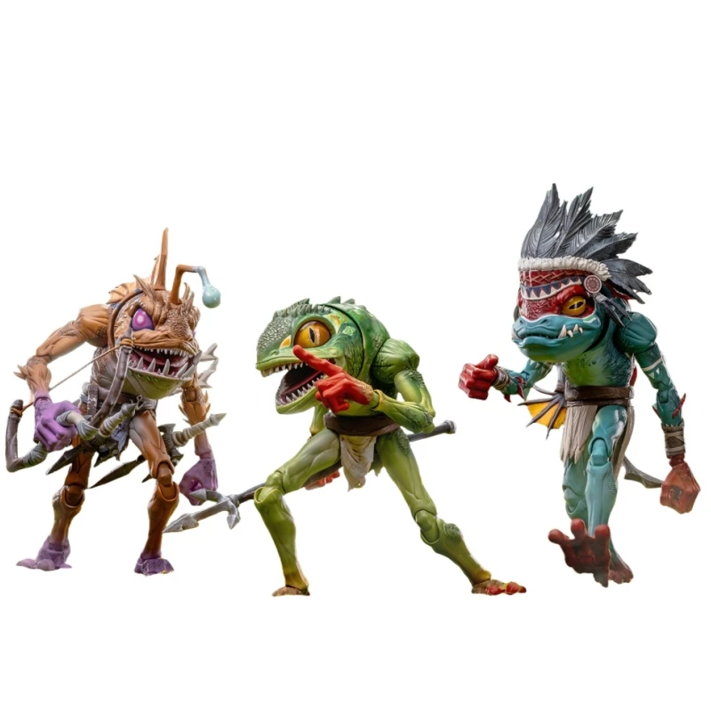 

17 см ПВХ серый рыцарь монстры Bladewave Defender Abyssal Archer Wave Chief 1/10 Sacle фигурка модель игрушки подарок