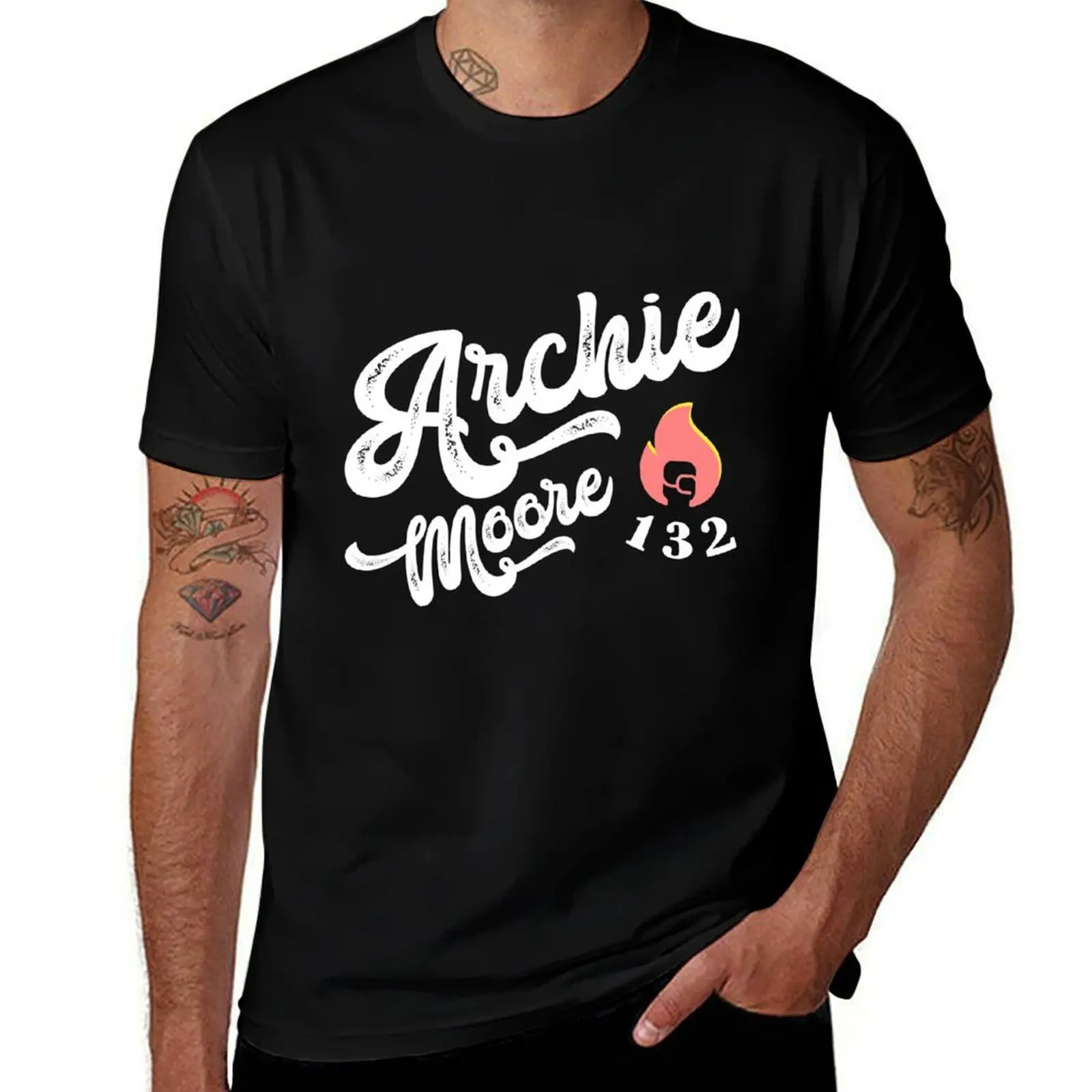 Archie Moore 132 KOs T-Shirt Casual Trendy Short Sleeve T-Shirt