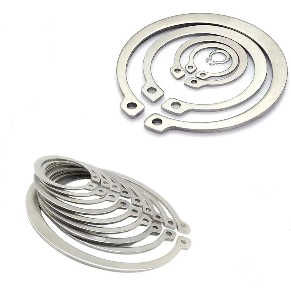 50PCS GB894 M4-M28 Circlips for Shaft Type C Shaft Retaining Ring Circlip Spring Lock Washer Stainless Steel Circlip Snap Rings