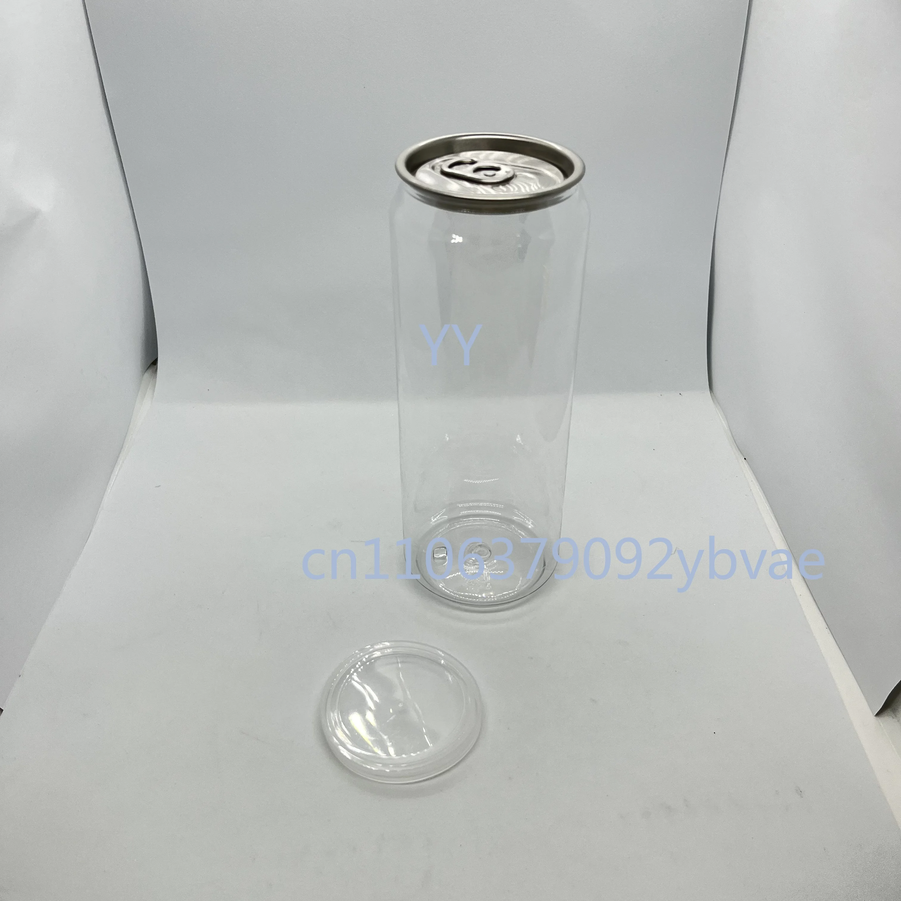 330 Ml  Transparent Slim Plastic Can for Beer  ,11 oz Plastic Easy Open Can / PET -Soda-Can with SOT