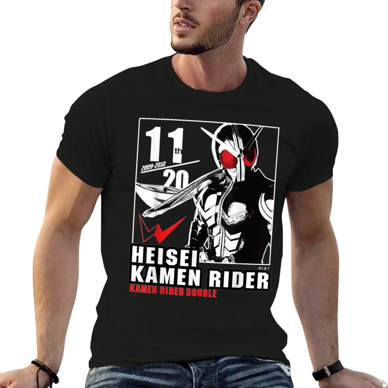 

shirts Kamen T-Shirt 100% Heisei graphic t W Anniversary cotton mens tshirt Rider Rider