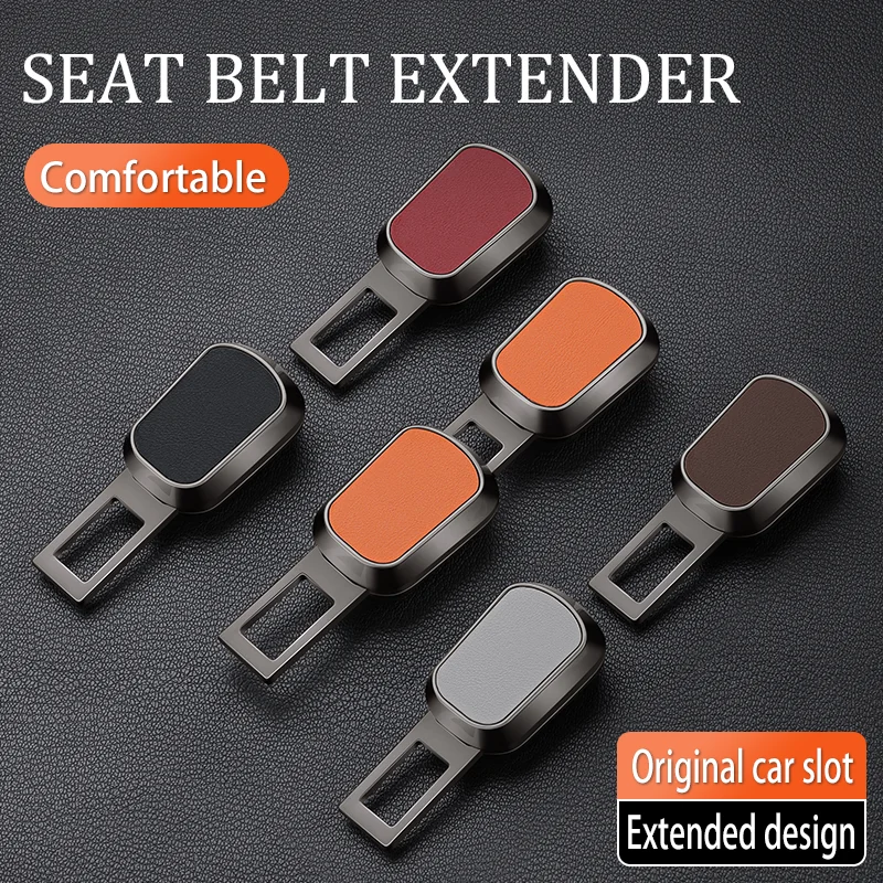 

Car Seat Belt Clip Extender Plug Thick Insert Socket Safety Seatbelt Lock Buckle Auto Interior Universal Fit Dual Use Design