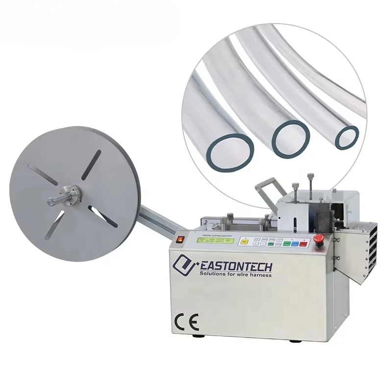 Automatic Shrink Tube/Rubber Hose Cutting Machine EW-1250  High Speed Copper Plate/ Braided Wire Cutting Machine