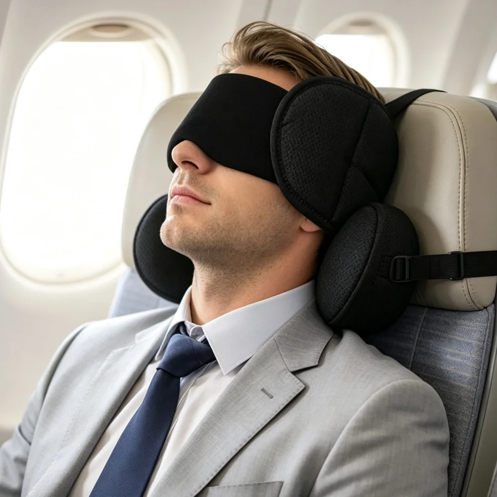 遮光スリープアイマスク ソフトで調節可能なトラベルアクセサリ - Travel Accessories Comfort のレビューと価格