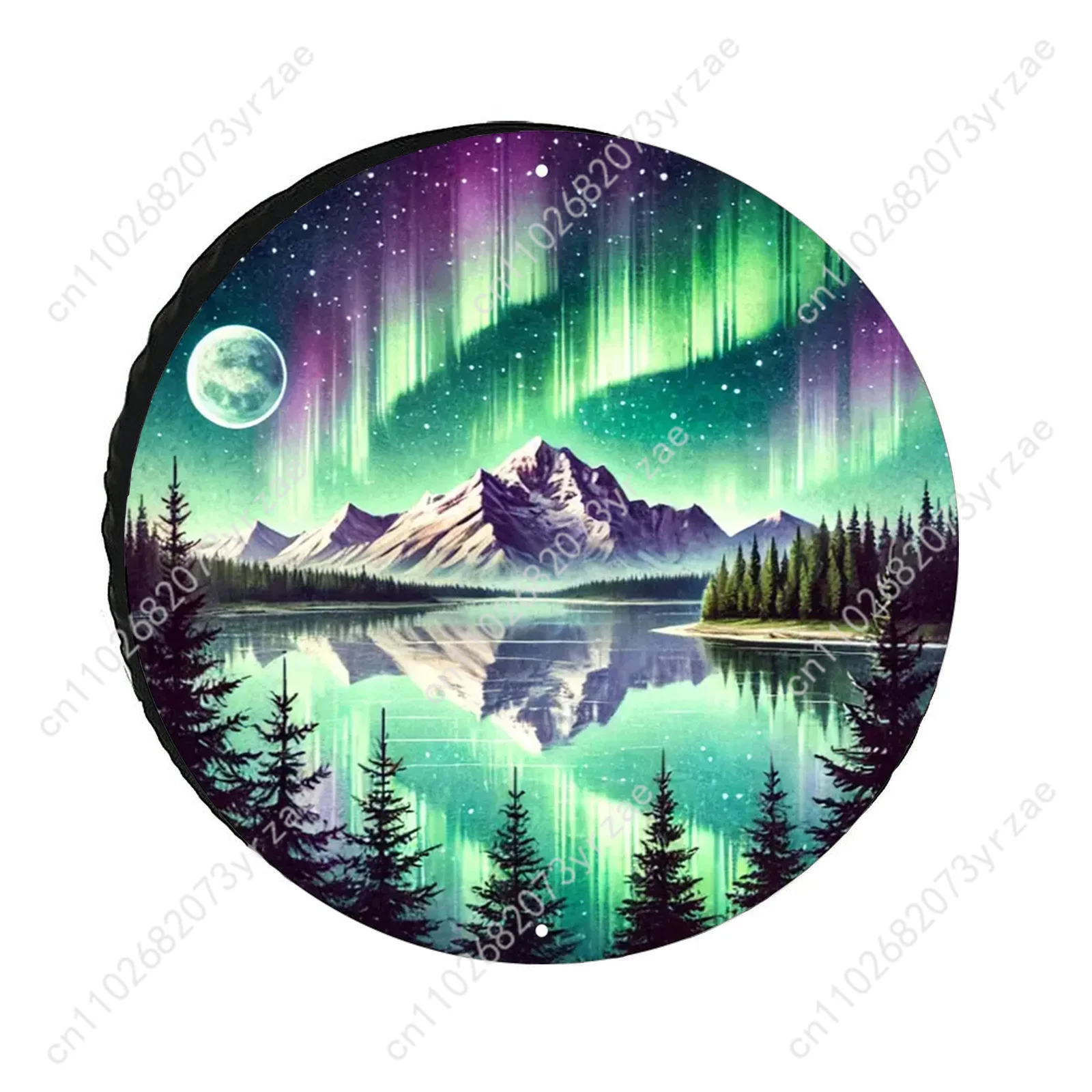 

Borealis Nature Scene Various Models Spare Car Tire Cover Prevention Sand Dust rainwaterTire Cover Sturdy Durable Tire Covers