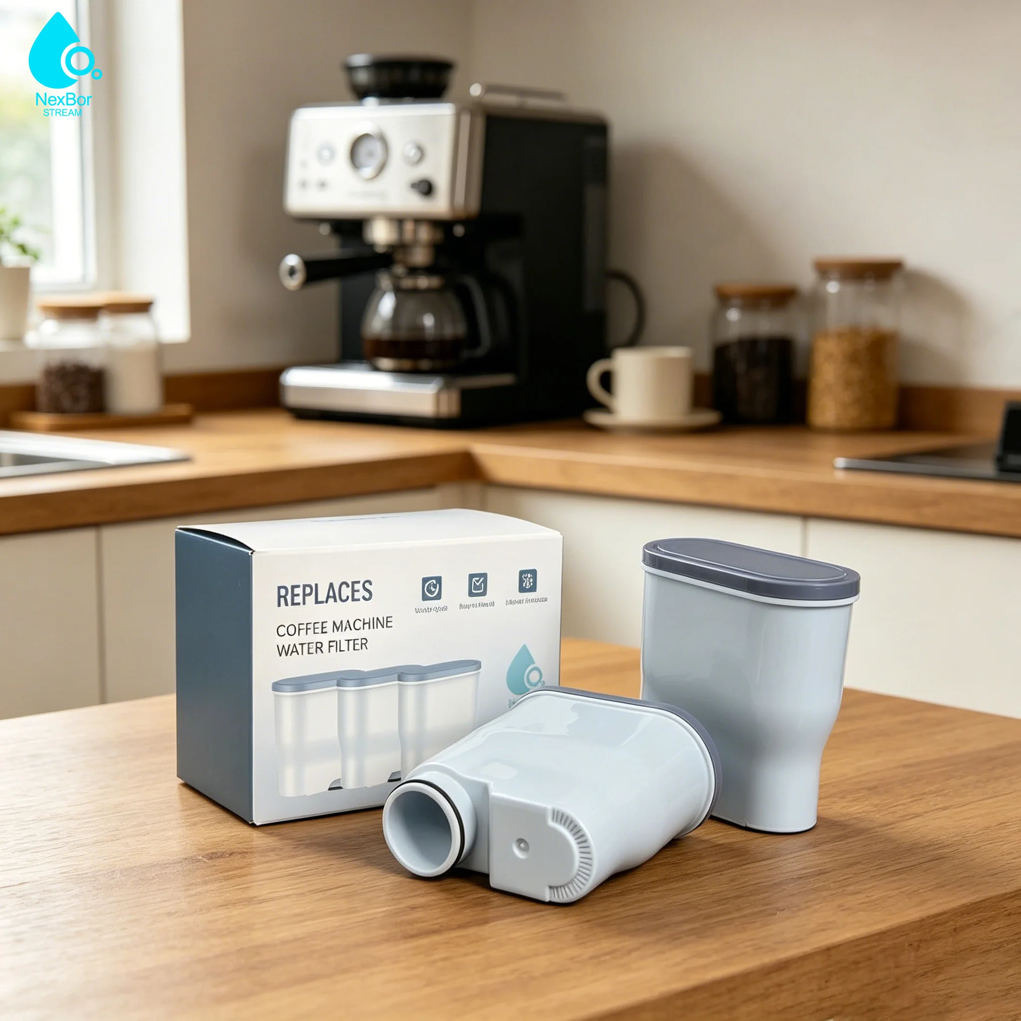 Pacote com 3 Filtros de Café CA6903 Compatíveis com Philips AquaClean e Máquina de Café Automática Saeco