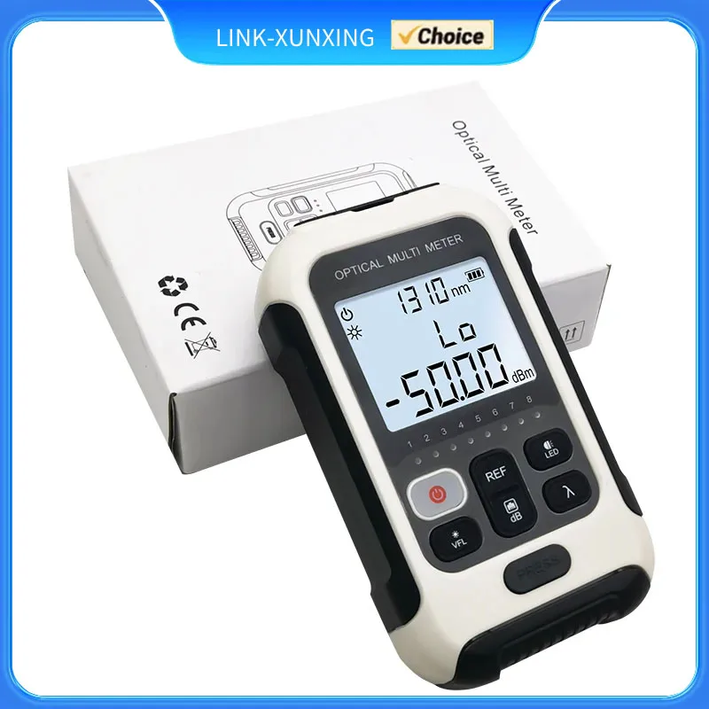 FTTH Optical Power Meter -70~+10dBm/-50~+26dBm Fiber Optic Cable Tester For SC/FC Connector With Led Lighting Free shipping