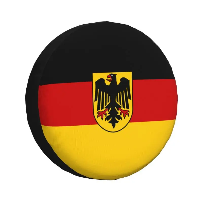 

Custom Germany Flag Spare Wheel Tire Cover for Toyota German Patriotic Jeep RV SUV Trailer Vehicle Accessories 14" 15" 16" 17"