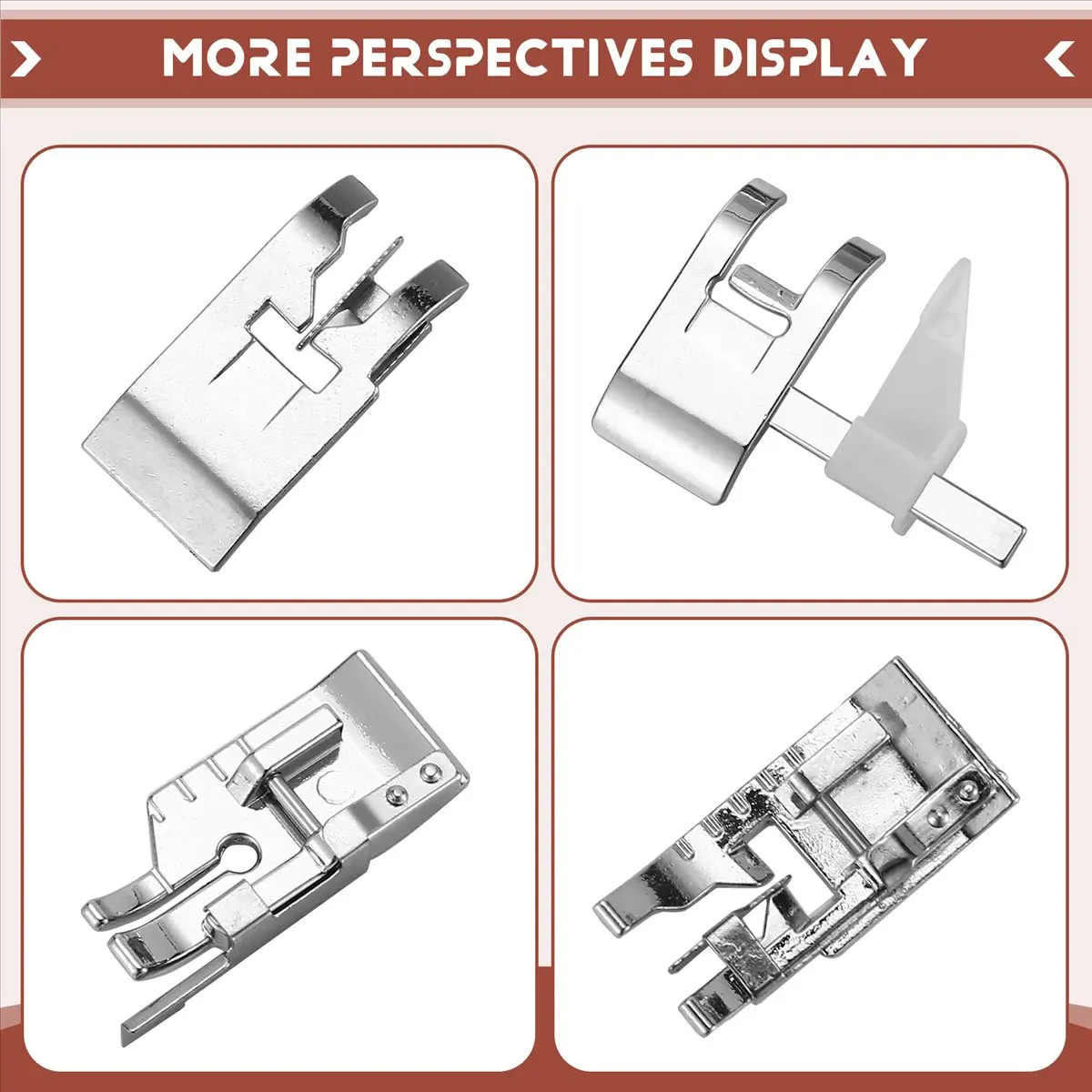 KSOL Sewing Machine Presser Foot Set-1/4 Inch Quilting Foot/Adjustable Guide Sewing Presser Foot/Edge Joining In The Ditch Sewin