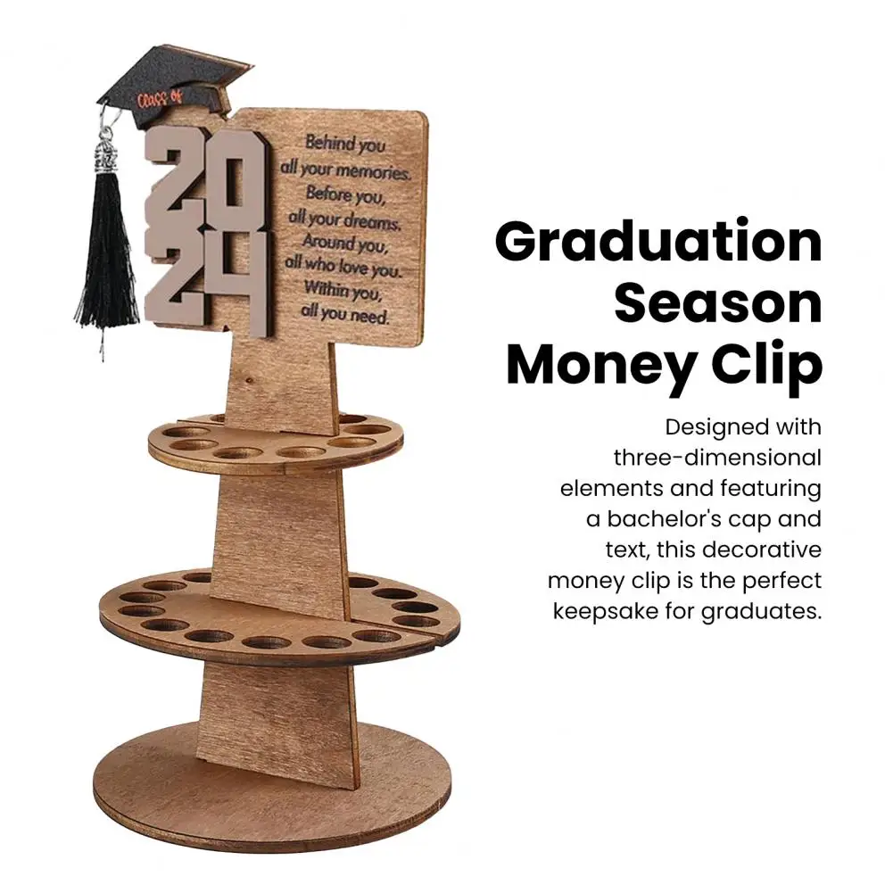 Personalized Graduation Money Holder Graduation Money Holder 2024 Graduation Money Cake Holder Card Rack Ornament for Party