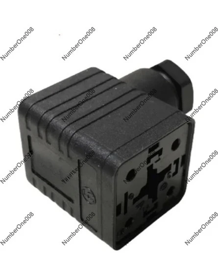 10PCS DIN 43650 A Type Solenoid Valve Connector, 3P+E PG9 Female Socket IP65 16A 250V for Hydraulic Pneumatic Valve