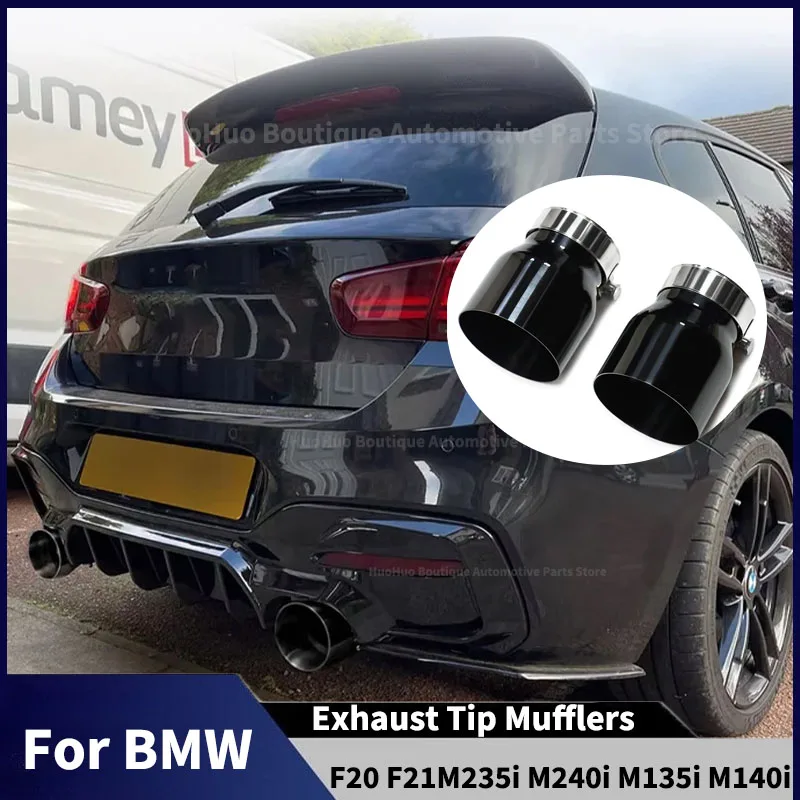 For BMW F20 F21 M235i M240i M135i M140i Exhaust Tip 60mm Muffler Body kit Exhaust Pipe Accessories Tuning External Decoration