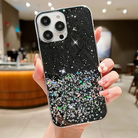 Funda transparente de lujo con purpurina brillante para Redmi A1, S2, Y2, 4X, 5A, 6, 6A, 7, 7A, 8, 8A, 9, 9A, 10C, 10X, 11A, 12, 12C