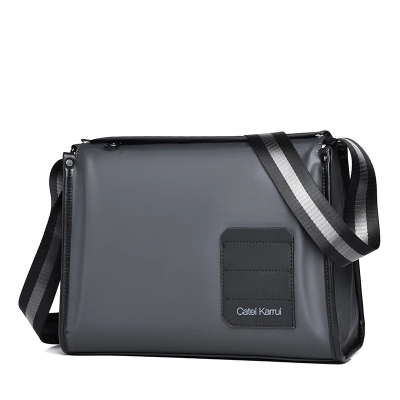 Imagen 7: Bolso de moda de gran capacidad, mochila cruzada de un solo hombro, tela Oxford impermeable, bolso de lona de lujo para hombre