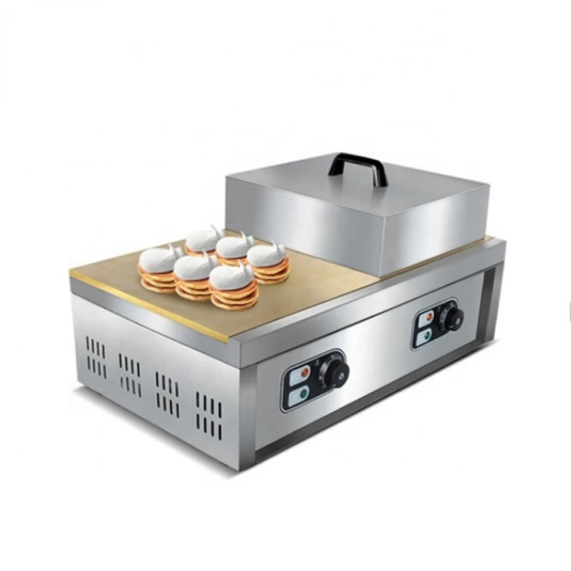 Kitchen Equipment Commercial Souffle Pastry Pan Cake Machine Mini Pancake Machine Fluffy Souffle Machine