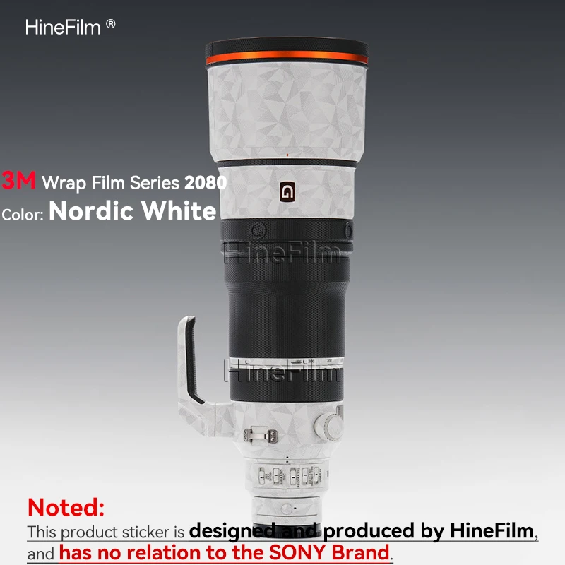 Hinefilm Skin für Sony FE100-400 F4.5 GM Objektiv-Aufkleber für Sony FE 100-400mm F4.5 GM OSS Objektiv-Aufkleberfolie 100 400 Objektiv – Detail 14