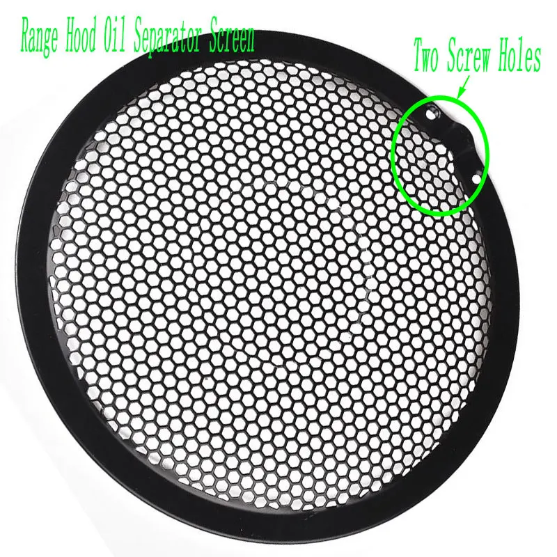 

2 Pcs Two Screw Holes Hewagonal Mesh Range Hood Oil Separator Screen For Range Hood Filters Accessories