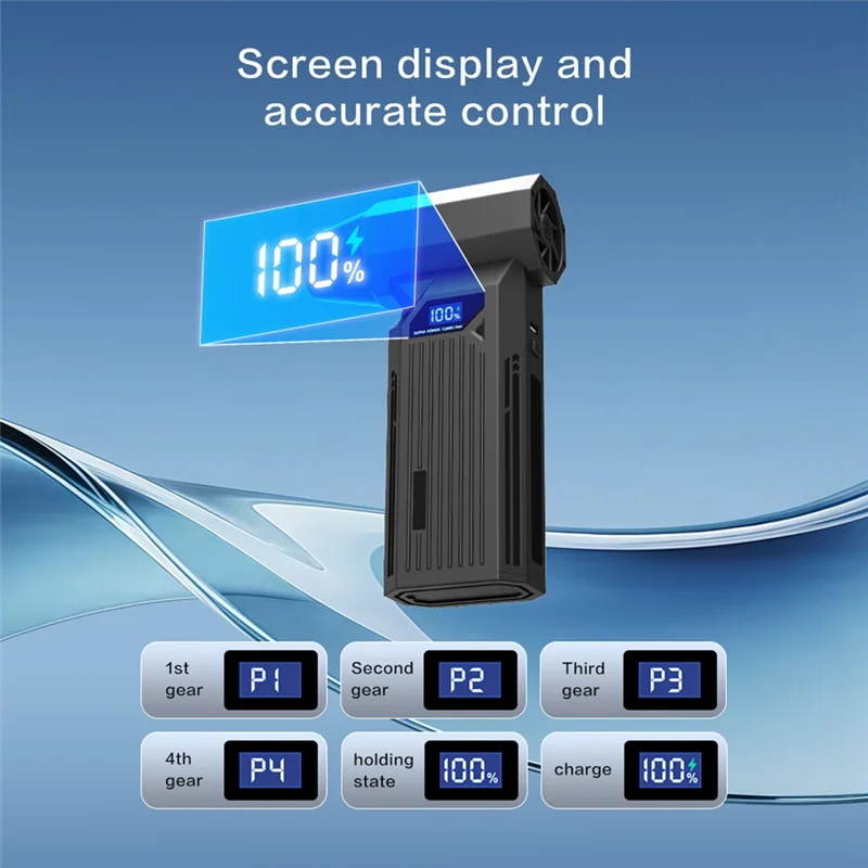 【ADORN】Z2 110000 об/мин Высокоскоростной турбовентилятор Портативный турбинный двигатель Ручной жестокий турбинный небольшой вентилятор с каналами