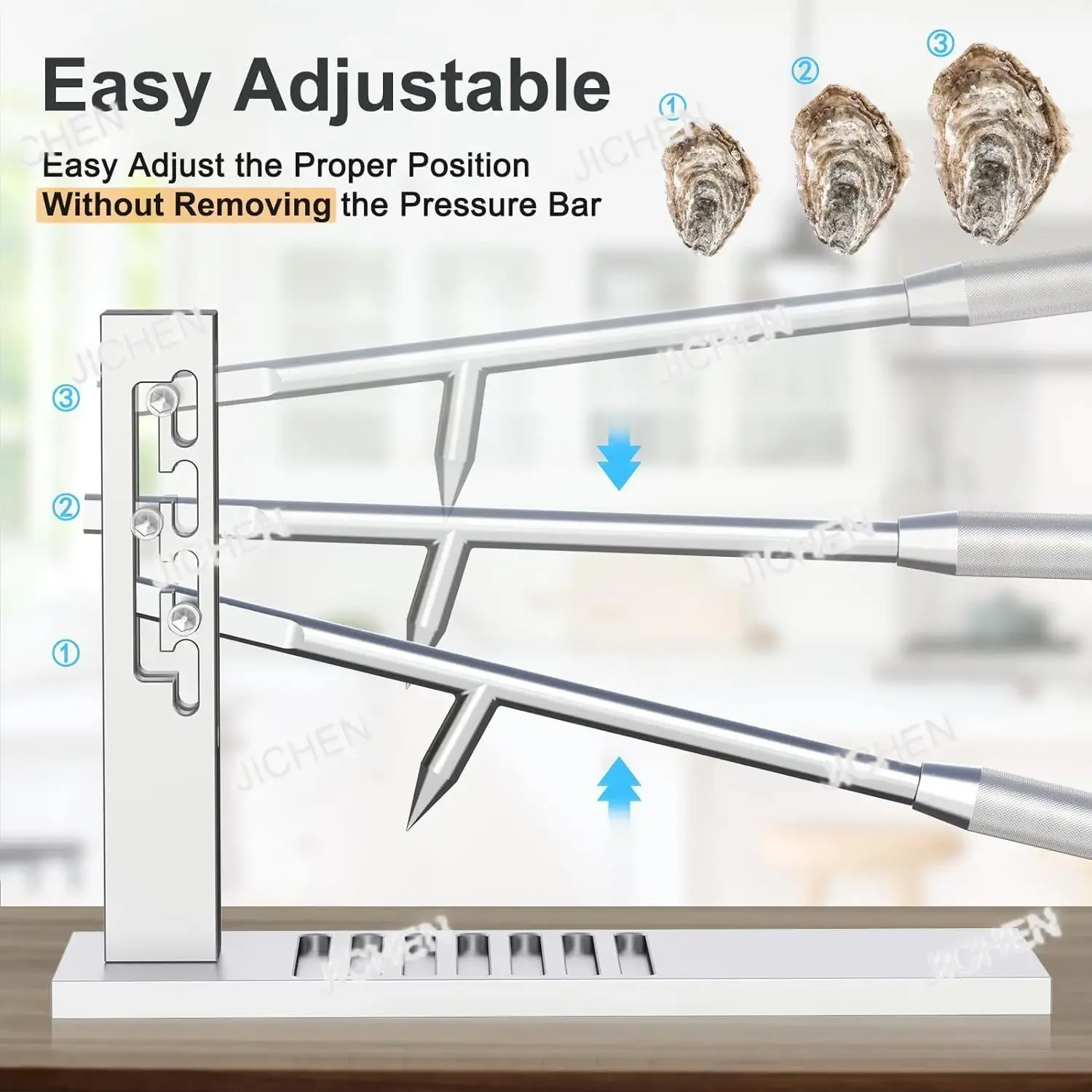 

HZ Stainless Steel Oyster Shell Opener Cross-border Oyster Opening Artifact Professional Pry Open Fish Killing Tool BBQ Commerci