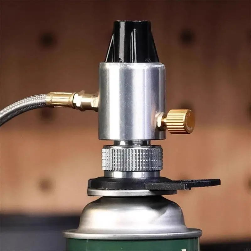  Cartridges Cylinders Adapters Stable Output Compacts Gas Pressure Regulator Valves For Outdoor Cooking Gear Enduring