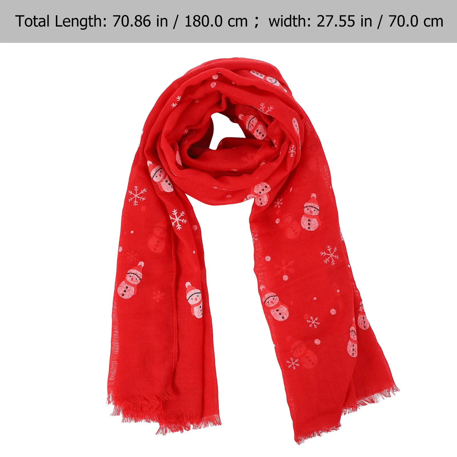 1 قطعة وشاح الفوال شال للنساء الفوال شال طويل عيد الميلاد يرتدي موضة منديل وشاح طويل مهرجان هدية #2