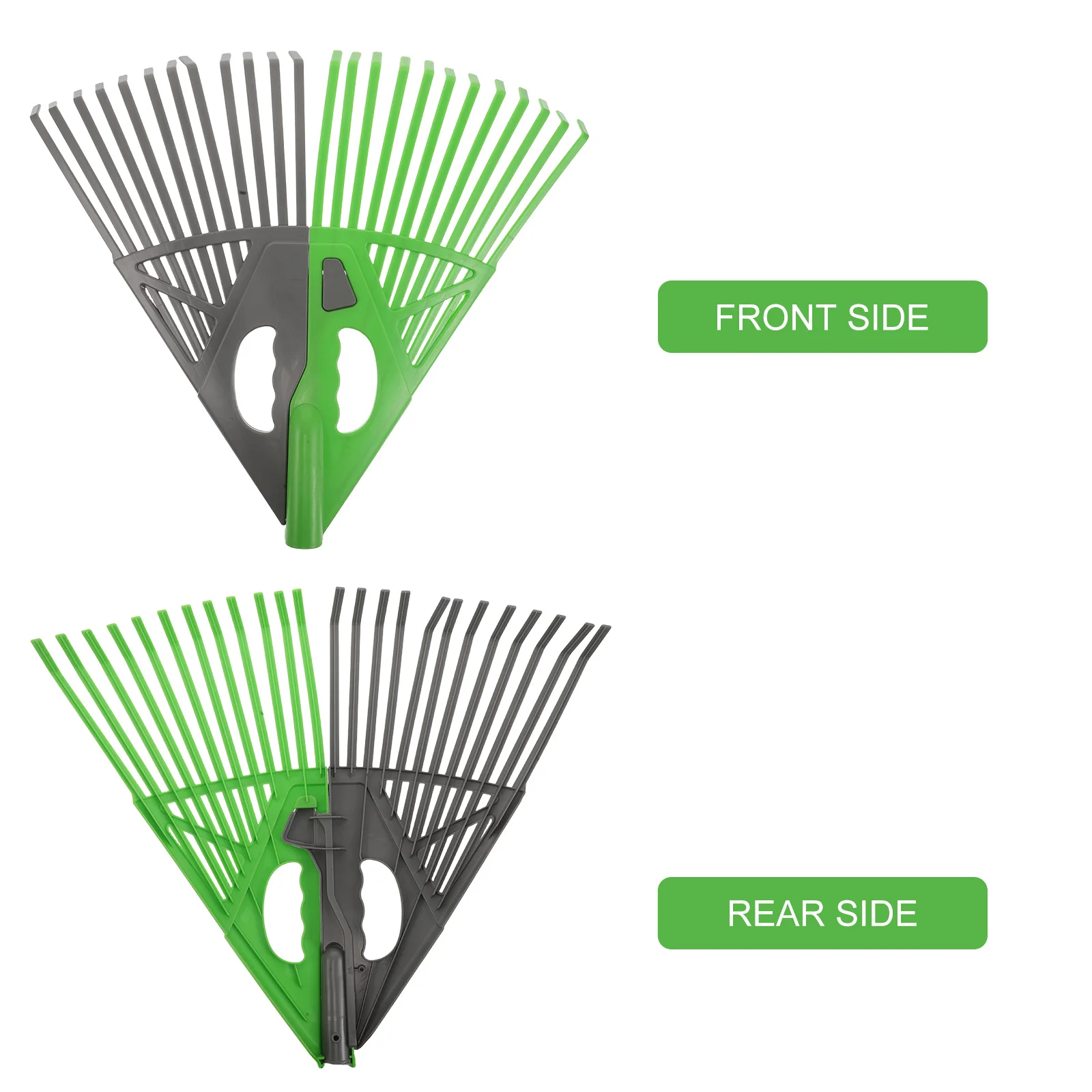 رأس حديقة بلاستيكي خفيف الوزن من أوراق الحديقة لسرير الزهور العشبية وتنظيف أشعل النار البلاستيكية الصغيرة لحطام الأوراق - ساحة #3